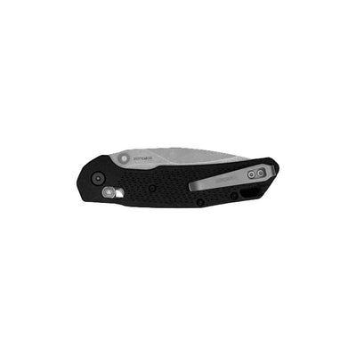 Kershaw 2037 Heist DuraLock Folding Knife 3.2" D2 Stonewashed Clip Point Black Nylon Handles - NORTH RIVER OUTDOORS