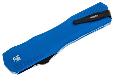 Kershaw 9000BLUBW Livewire OTF AUTO Knife 3.3" BlackWash MagnaCut Blue Aluminum Handles - NORTH RIVER OUTDOORS
