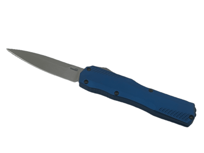 Kershaw Matt Diskin Livewire OTF AUTO Knife 3.3" MagnaCut Stonewashed Blue Aluminum Handles - NORTH RIVER OUTDOORS