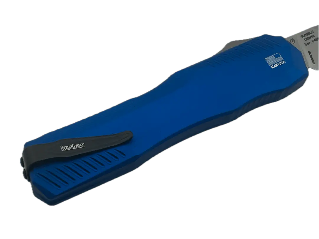 Kershaw Matt Diskin Livewire OTF AUTO Knife 3.3" MagnaCut Stonewashed Blue Aluminum Handles