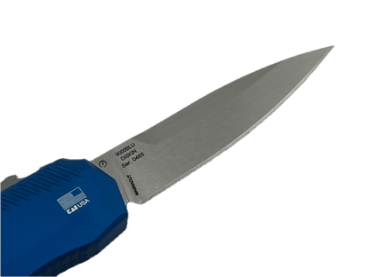 Kershaw Matt Diskin Livewire OTF AUTO Knife 3.3" MagnaCut Stonewashed Blue Aluminum Handles - NORTH RIVER OUTDOORS