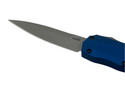Kershaw Matt Diskin Livewire OTF AUTO Knife 3.3" MagnaCut Stonewashed Blue Aluminum Handles - NORTH RIVER OUTDOORS