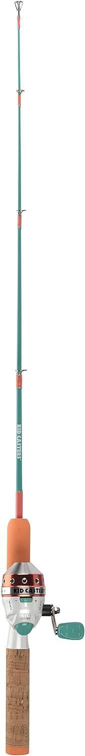 Kid Casters Dock Fishing Rod and Reel Combo - Spincast Reel Pre-Spooled with Fishing Line - Includes Bobbers, Mini Jigs, and Casting Plug - NORTH RIVER OUTDOORS