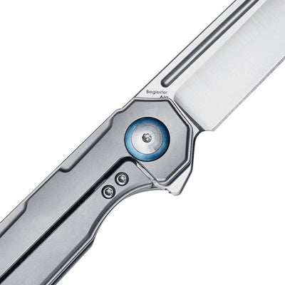 Kizer Begleiter Titanium Gray Ki4458T2 (3.5" Satin) - NORTH RIVER OUTDOORS