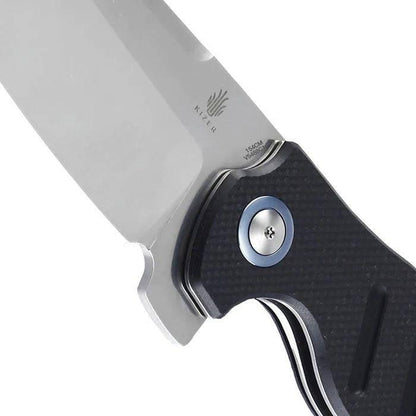 Kizer Cutlery Vanguard Sheepdog XL C01C Flipper Knife 3.9" 154CM Satin Blade, Black G10 Handles - NORTH RIVER OUTDOORS