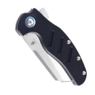 Kizer Cutlery Vanguard Sheepdog XL C01C Flipper Knife 3.9" 154CM Satin Blade, Black G10 Handles - NORTH RIVER OUTDOORS