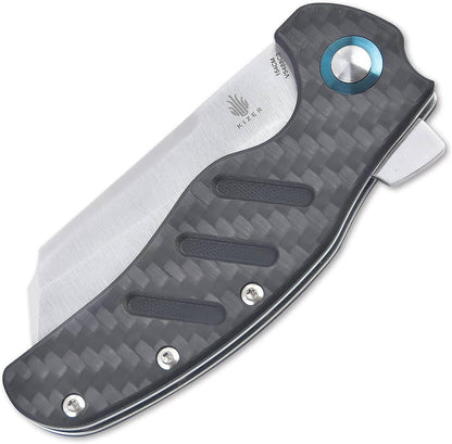 Kizer Cutlery Vanguard Sheepdog XL C01C Flipper Knife 3.9" 154CM Satin Blade, Black G10 Handles - NORTH RIVER OUTDOORS