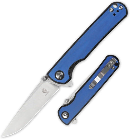 Kizer Rapids V3594FC1 Blue Black G10 Deep Carry Pocket Knife - NORTH RIVER OUTDOORS