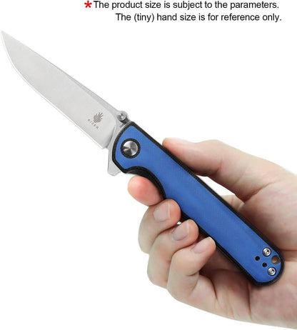 Kizer Rapids V3594FC1 Blue Black G10 Deep Carry Pocket Knife - NORTH RIVER OUTDOORS