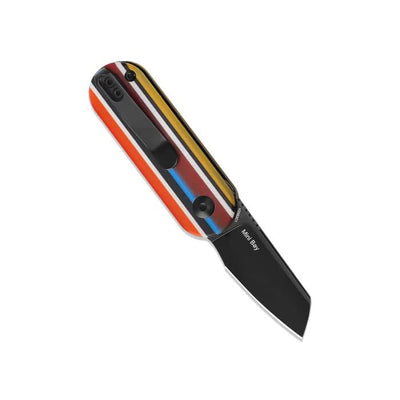 Kizer Serape Series Mini Bay No Lock Knife Colour G10 Handle V2583C1 (1.875'' Black) - NORTH RIVER OUTDOORS