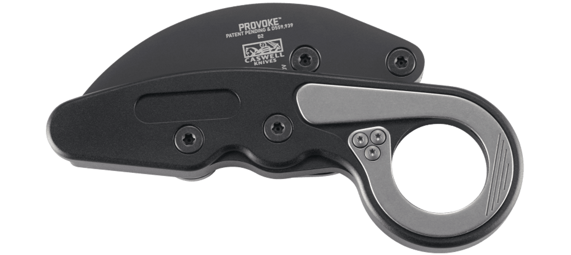 CRKT 4040 Kinematic Provoke Folding Karambit 2.41" D2 Black Plain Blade Aluminum Handles