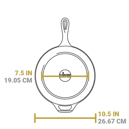 Lodge 10.25" Quart Cast Iron Deep Skillet (USA Made)