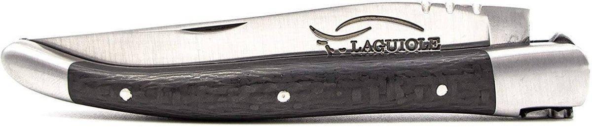 Laguiole Durand Handmade Folding 10cm Carbon Fiber Knife 12C27 (France) - NORTH RIVER OUTDOORS