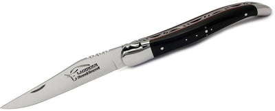 Laguiole Durand Handmade Folding 3.875" Ebony Wood Knife 14C28 (France) - NORTH RIVER OUTDOORS
