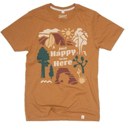 Just Happy to Be Here Tee (Canyon) - NORTH RIVER OUTDOORS
