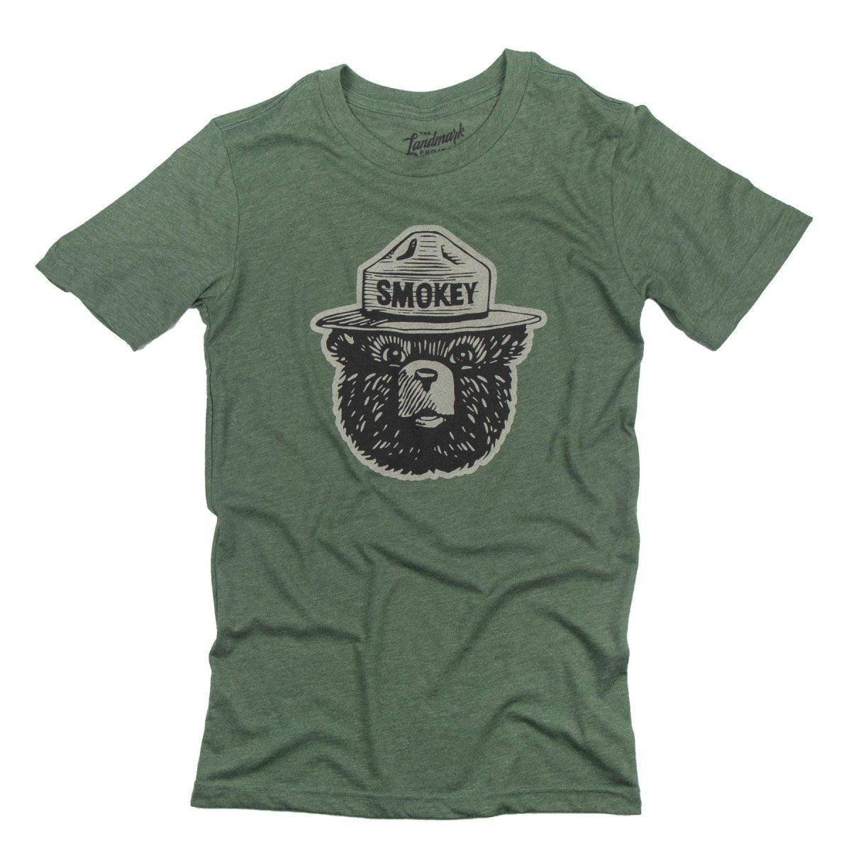 Smokey Bear Logo Tee (Conifer) - NORTH RIVER OUTDOORS