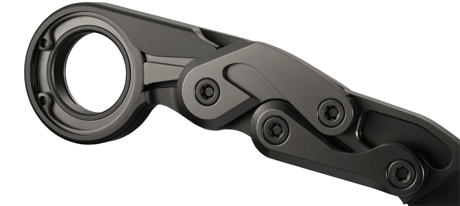 CRKT 4040 Kinematic Provoke Folding Karambit 2.41" D2 Black Plain Blade Aluminum Handles