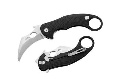 LionSteel Emerson L.E.One Karambit Folding Knife Black Al (3.25" SW MagnaCut) - NORTH RIVER OUTDOORS