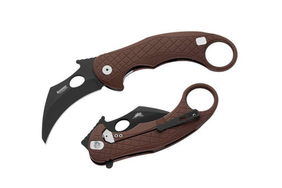 LionSteel Emerson L.E.One Karambit Folding Knife Earth Al (3.25" SW MagnaCut) - NORTH RIVER OUTDOORS