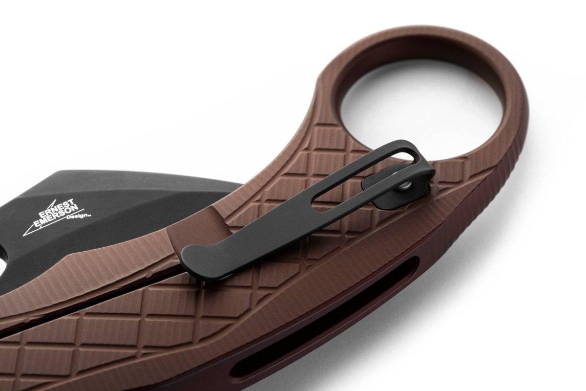 LionSteel Emerson L.E.One Karambit Folding Knife Earth Al (3.25" SW MagnaCut) - NORTH RIVER OUTDOORS