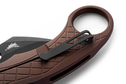 LionSteel Emerson L.E.One Karambit Folding Knife Earth Al (3.25" SW MagnaCut) - NORTH RIVER OUTDOORS