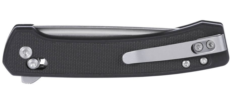 CRKT 7075 Q Compact Crossbar Lock Flipper Knife 3.05" 14C28N Stonewashed