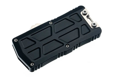 Microtech Exocet II D/E Black Handle Stonewashed Blade (1157-10)