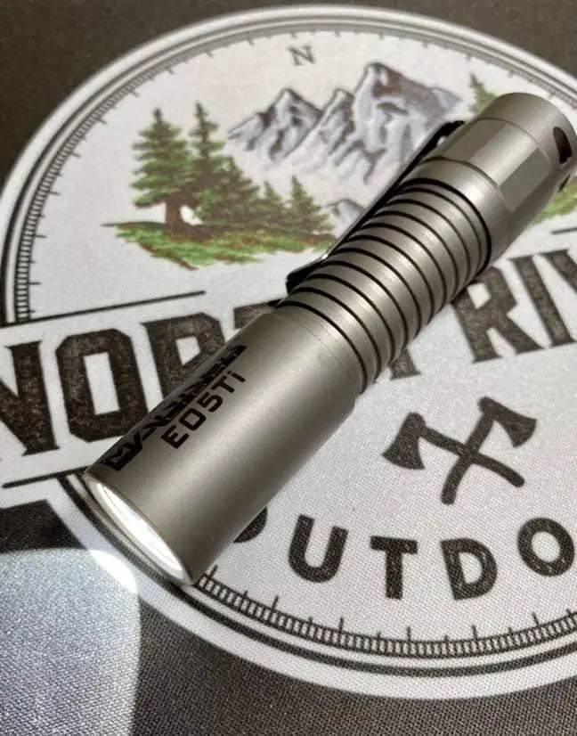 Manker E05 Ti 400 Lumens Titanium AA Flashlight With OSRAM LED - NORTH RIVER OUTDOORS