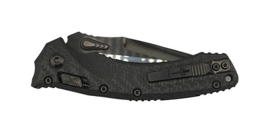 Marfione Custom Amphibian RAM-LOK DLC Diamond wash M390 Knife Carbon Fiber w/ DLC Two Tone Accents - NORTH RIVER OUTDOORS
