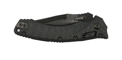 Marfione Custom Amphibian RAM-LOK DLC Diamond wash M390 Knife Carbon Fiber w/ DLC Two Tone Accents - NORTH RIVER OUTDOORS