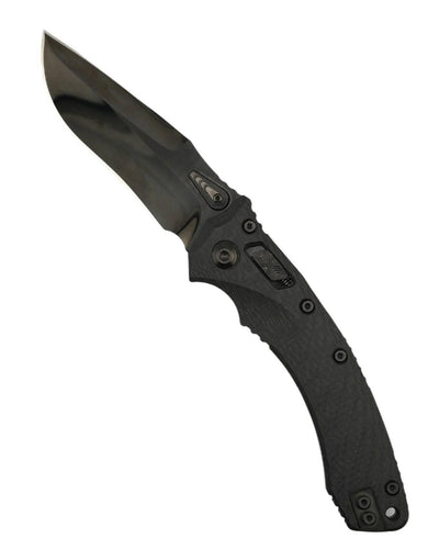 Marfione Custom Amphibian RAM-LOK DLC Diamond wash M390 Knife Carbon Fiber w/ DLC Two Tone Accents - NORTH RIVER OUTDOORS