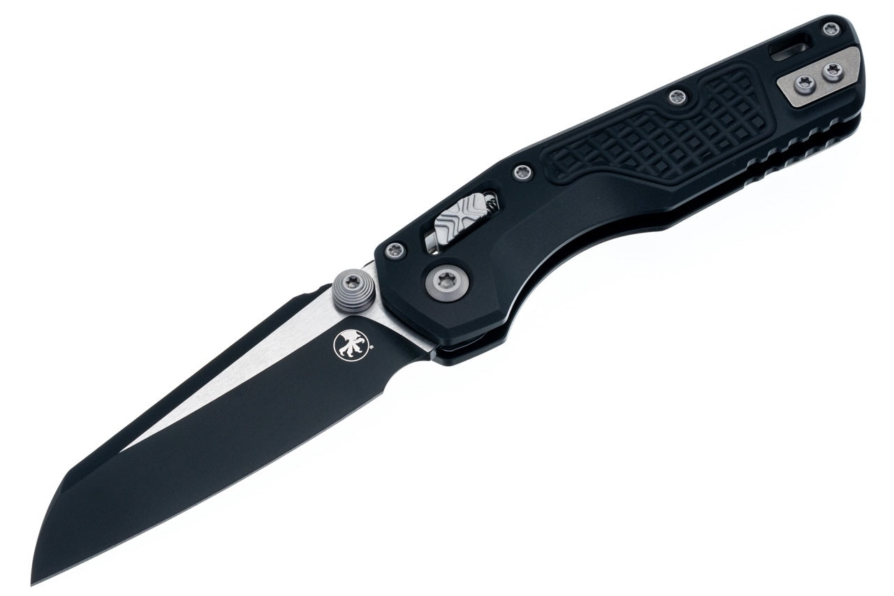 Microtech MSI Mini RAM LOK Black Frag Aluminum Handles Black M390MK Blade 210M-1FR