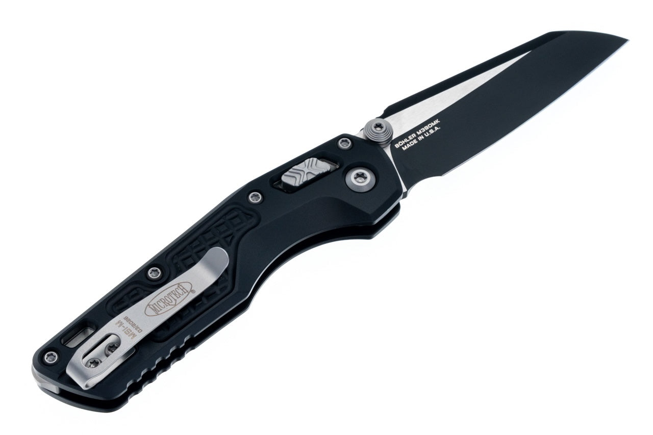 Microtech MSI Mini RAM LOK Black Frag Aluminum Handles Black M390MK Blade 210M-1FR