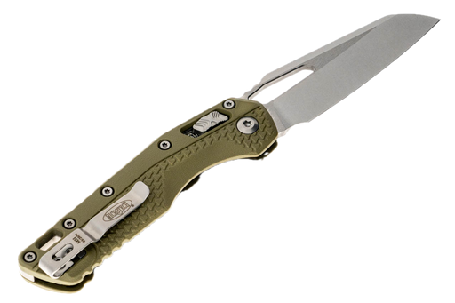 Microtech 210T-10PMOD MSI S/E OD Green Injection Molded Handle Stonewashed from NORTH RIVER OUTDOORS