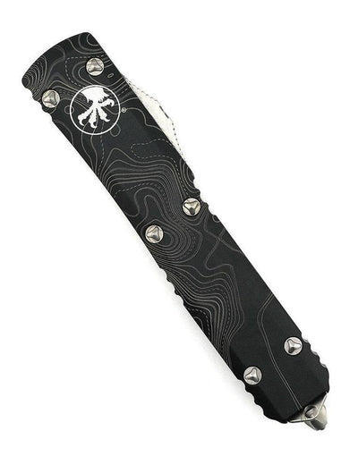 Custom Engraved Microtech 123-12 Ultratech Tanto Full Serrated Auto OTF Knife 3.46" - NORTH RIVER OUTDOORS