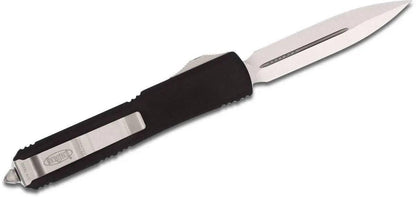 Microtech 122-4 Ultratech Auto OTF Knife 3.46" Satin Double Edge Knife, Aluminum Handles - NORTH RIVER OUTDOORS