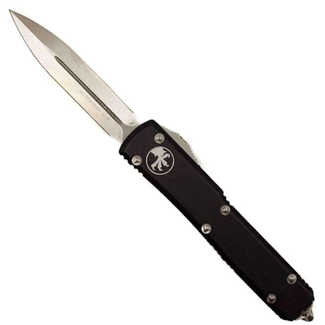 Microtech 122-4 Ultratech Auto OTF Knife 3.46" Satin Double Edge Knife, Aluminum Handles - NORTH RIVER OUTDOORS