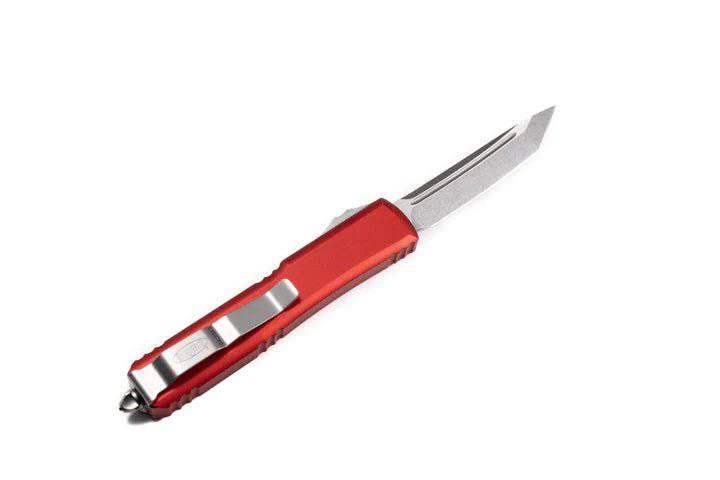 Microtech 123-10 RD Red Ultratech Auto OTF Knife 3.46" Tanto - NORTH RIVER OUTDOORS