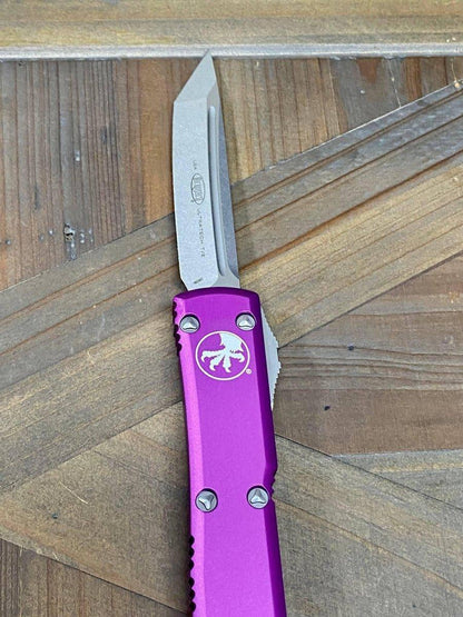 Microtech 123-10 VI Violet Ultratech Auto OTF Knife 3.46" Tanto - NORTH RIVER OUTDOORS