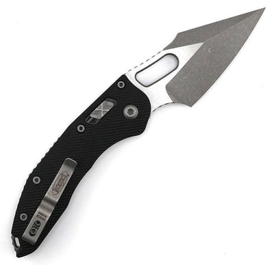 Microtech 169RL-10APFLGTBK Stitch S/E Ram-Lok Black Fluted G-10 Apocalyptic Blade - NORTH RIVER OUTDOORS