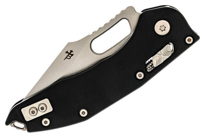 Microtech 169RL-10FL Stitch S/E Ram-Lok Fluted Black Handle Stonewashed Blade - NORTH RIVER OUTDOORS