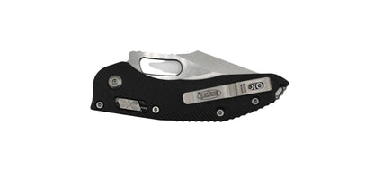 Microtech 169RL-10FLGTBK Stitch S/E Ram-Lok Black Fluted G-10 Handle Stonewashed Blade - NORTH RIVER OUTDOORS