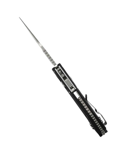 Microtech 169RL-10FLGTBK Stitch S/E Ram-Lok Black Fluted G-10 Handle Stonewashed Blade - NORTH RIVER OUTDOORS