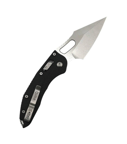 Microtech 169RL-10FLGTBK Stitch S/E Ram-Lok Black Fluted G-10 Handle Stonewashed Blade - NORTH RIVER OUTDOORS