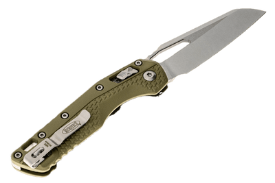 Microtech 210T-10PMOD MSI S/E OD Green Injection Molded Handle Stonewashed - NORTH RIVER OUTDOORS