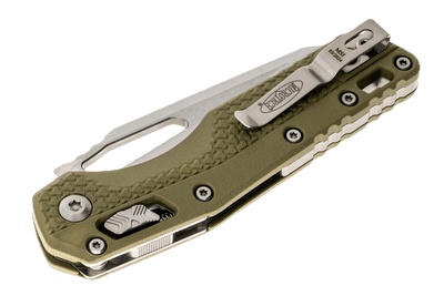 Microtech 210T-10PMOD MSI S/E OD Green Injection Molded Handle Stonewashed - NORTH RIVER OUTDOORS