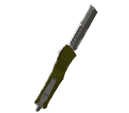 Microtech 219-10APODS Combat Troodon Hellhound OD Green Handle Apocalyptic Blade - NORTH RIVER OUTDOORS