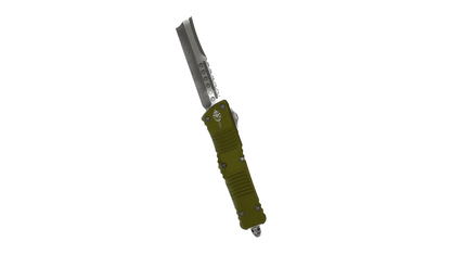 Microtech 219-10APODS Combat Troodon Hellhound OD Green Handle Apocalyptic Blade - NORTH RIVER OUTDOORS