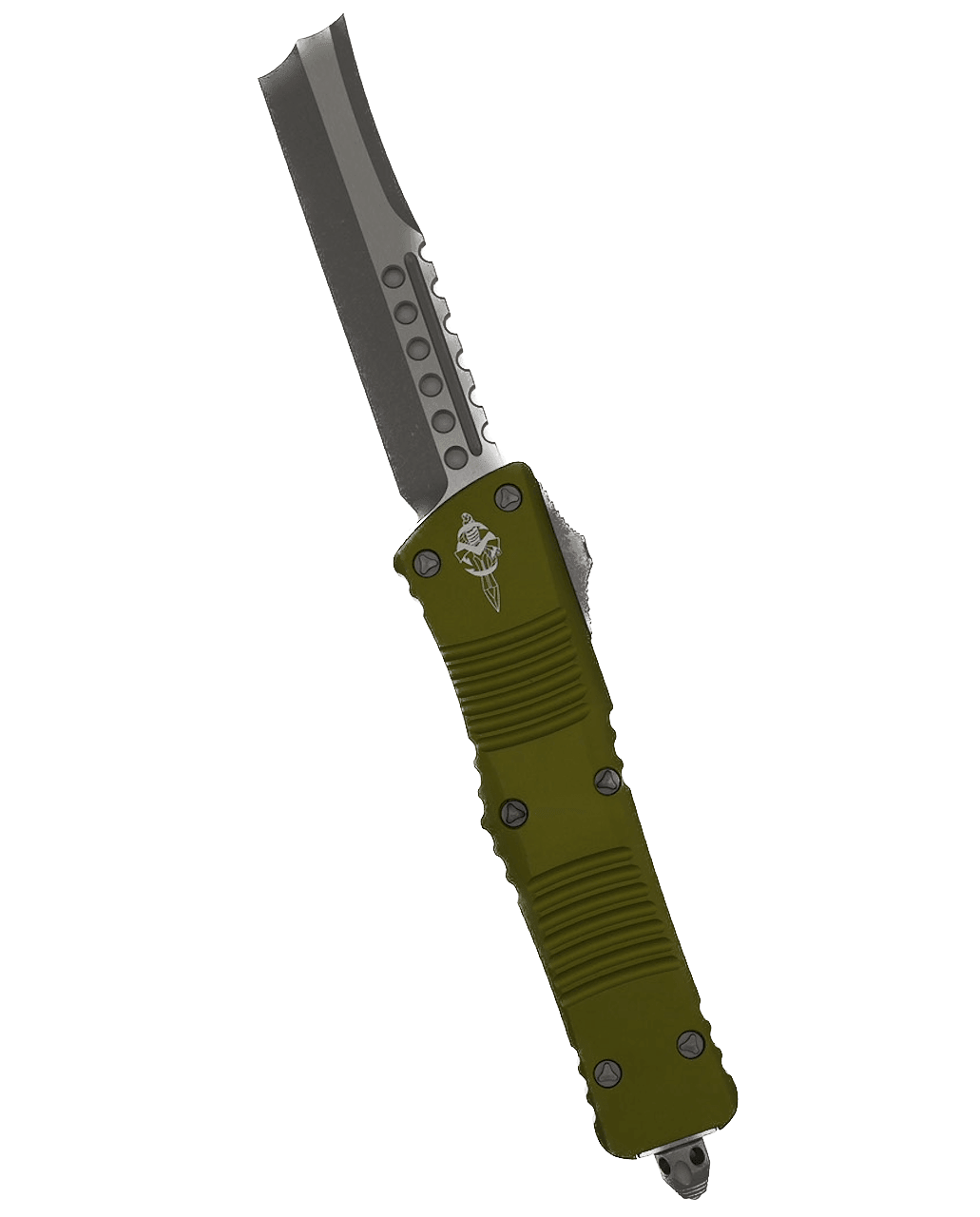 Microtech 219-10APODS Combat Troodon Hellhound OD Green Handle Apocalyptic Blade - NORTH RIVER OUTDOORS