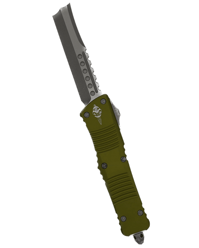 Microtech 219-10APODS Combat Troodon Hellhound OD Green Handle Apocalyptic Blade - NORTH RIVER OUTDOORS